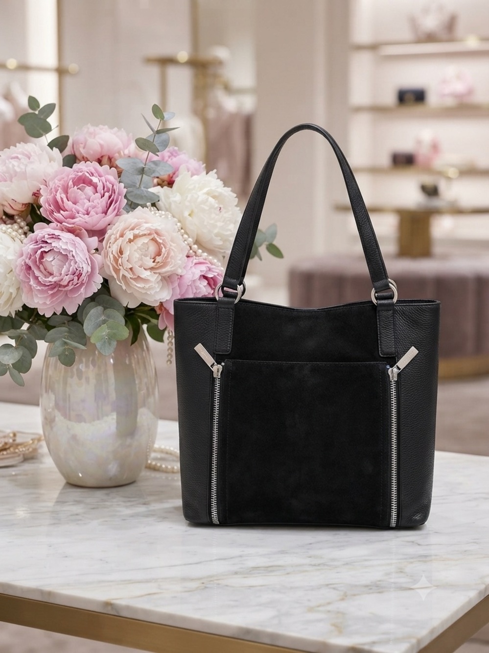 Michael Kors Black Tote Handbag